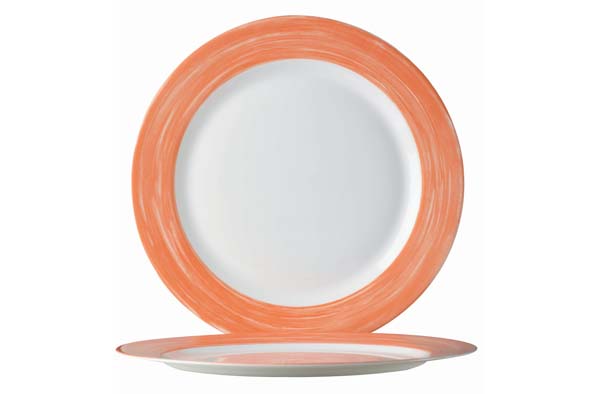 Arcoroc Brush Orange Assiette à pain 15,5cm